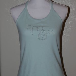 Betsy Johnson MRS Embellished Lace Racerback Tank